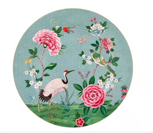 Prato Bandeja Sousplat Azul Blushing Birds - Pip Studio