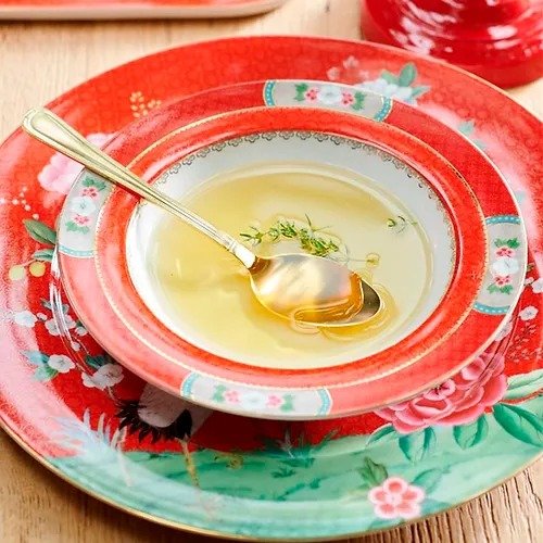 Prato Sousplat Vermelho - Blushing Birds - Pip Studio