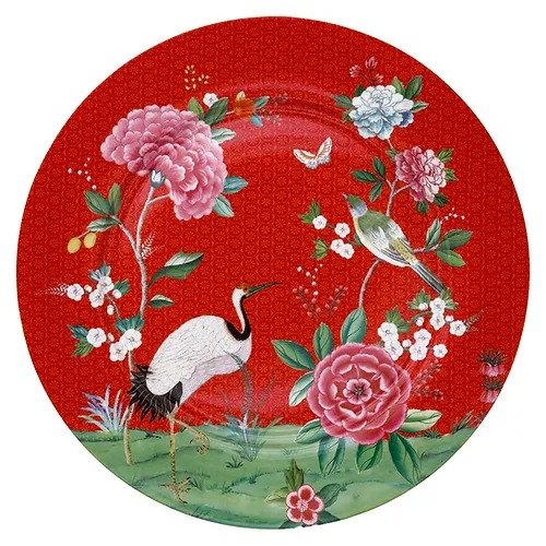 Prato Sousplat Vermelho - Blushing Birds - Pip Studio