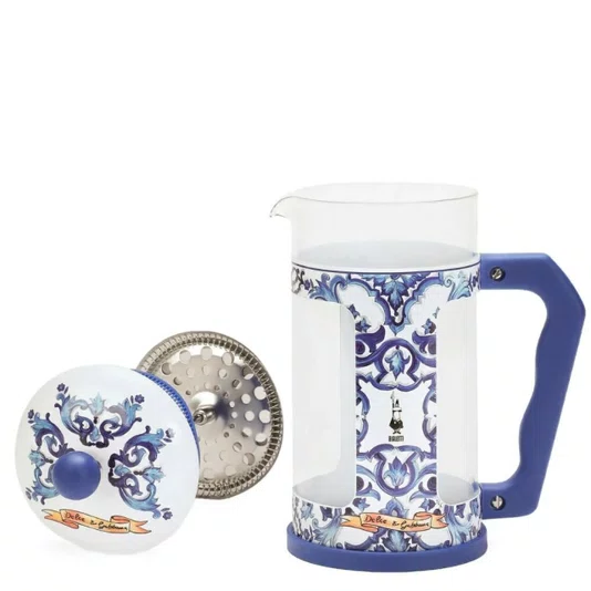 Cafeteira Prensa Francesa Dolce & Gabbana Azul 1l - Bialetti