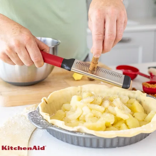 Ralador Zester Fino Inox Queijo Legumes Vermelho - Kitchenaid