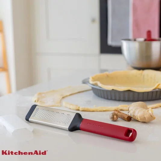 Ralador Zester Fino Inox Queijo Legumes Vermelho - Kitchenaid