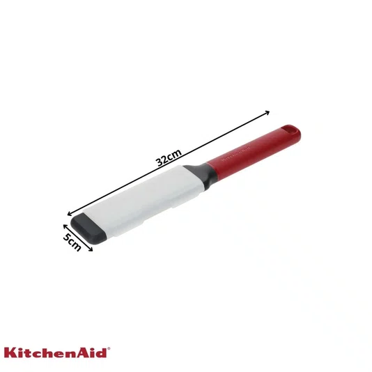 Ralador Zester Fino Inox Queijo Legumes Vermelho - Kitchenaid