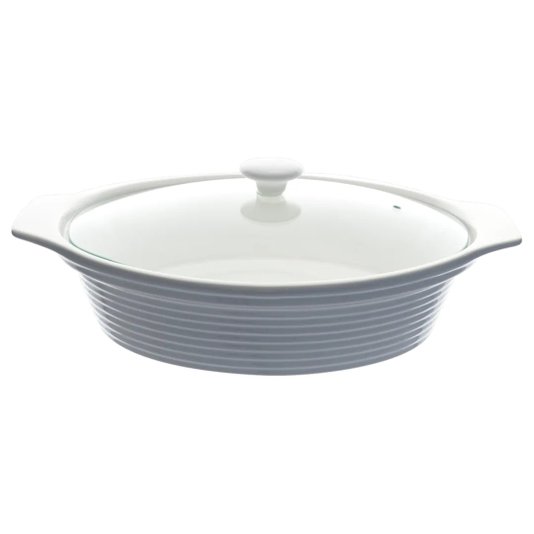 Rechaud Oval Em Porcelana Com Queimador 2,3L - Dynasty