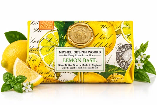 Sabonete Barra Lemon Basil 260g - Michel Design