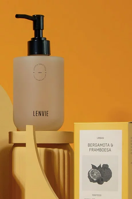 Sabonete Líquido Bergamota & Framboesa 220ml - Lenvie