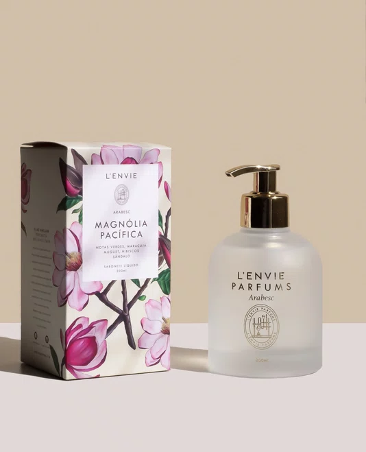 Sabonete Líquido Magnólia Pacífica Arabesc 200ml - Lenvie