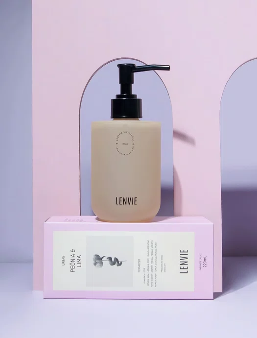 Sabonete Líquido Peônia e Lima 220ml - Lenvie
