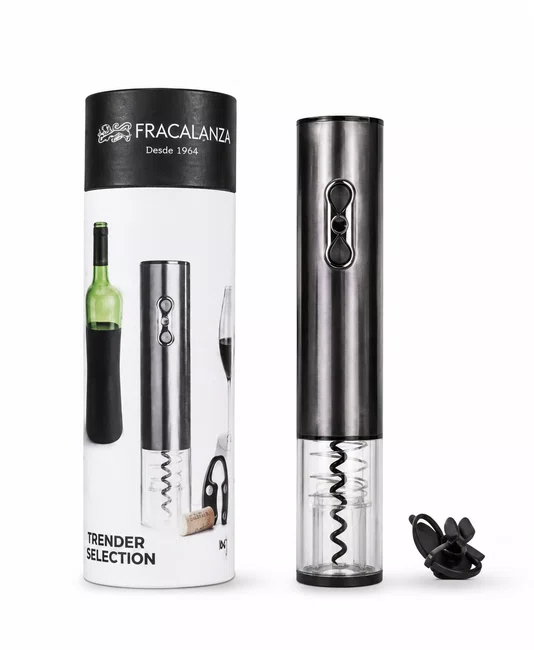 Saca Rolhas Elétrico USB Trender com Corta Lacre - Fracalanza