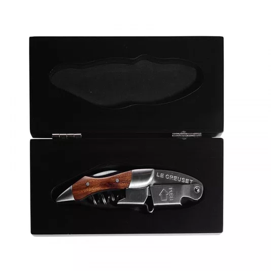 Saca Rolhas Wt-110 Woodgrain Inox e Madeira - Le Creuset