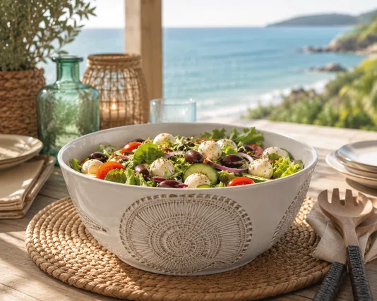 Saladeira Melamina Desenho Concha - 800