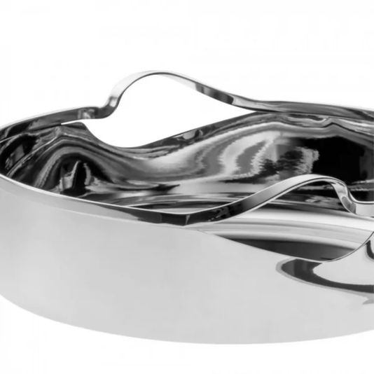 Saladeira Ritz 25cm Inox com Par de Talheres - Riva
