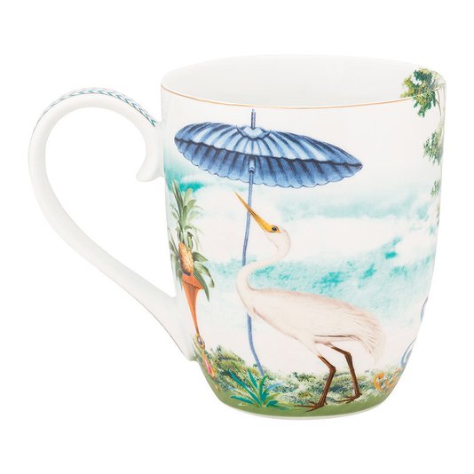 Set/2 Caneca Extra Grande Garça Branco Jolie - Pip Studio