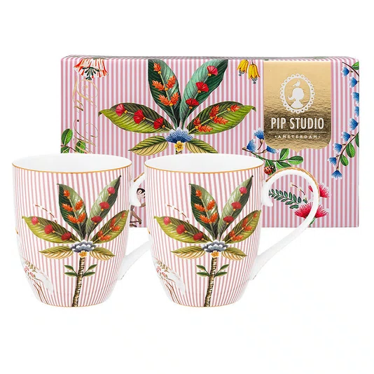 Set/2 Caneca Grande Rosa - La Majorelle - Pip Studio