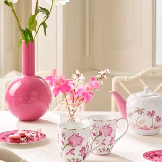 Set/2 Canecas Extra Grande Tulipa Rosa Jolie - Pip Studio