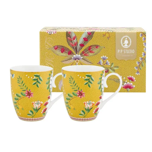 Set 2 Canecas Grande Amarelo La Majorelle Pip Studio