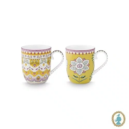 Set 2 Canecas Pequenas Amarelas Lily & Lotus - Pip Studio