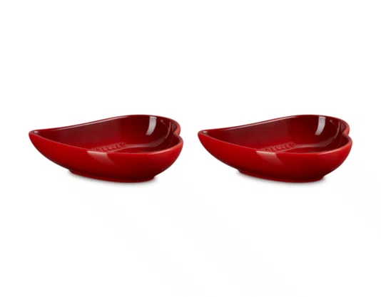 Set 2 Pratos Coração 16cm Sphere Petal Vermelho - Le Creuset