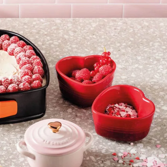 Set 2 Ramekin Coração Vermelho Cerise - Le Creuset