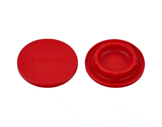 Set 2 Tampas de Silicone para Moedores Vermelho Cerise - Le Creuset
