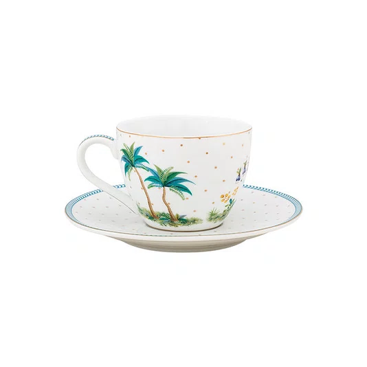 Set/2 Xícara de Cafezinho Dots Branco - Jolie 120ml - Pip Studio