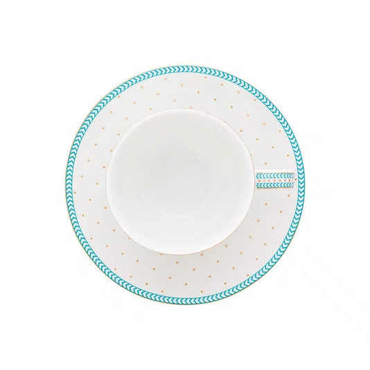 Set/2 Xícara de Cafezinho Dots Branco - Jolie 120ml - Pip Studio