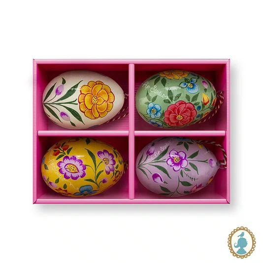 Set/4 Ovos Decorativos Papel Machê Pintado Home Accessories - Pip Studio