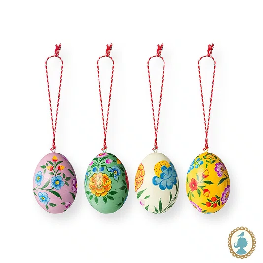 Set/4 Ovos Decorativos Papel Machê Pintado Home Accessories - Pip Studio