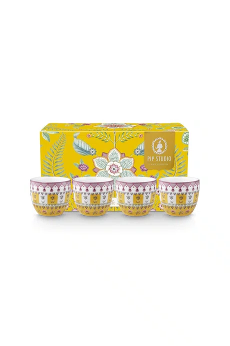 Set/4 Porta Ovo Moon Delight Amarela - Lily&lotus - Pip Studio