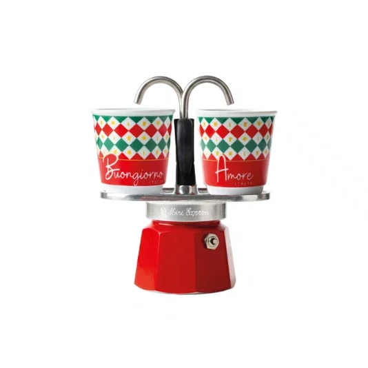 Set Mini Express com 2 Copos Tricolore - Bialetti