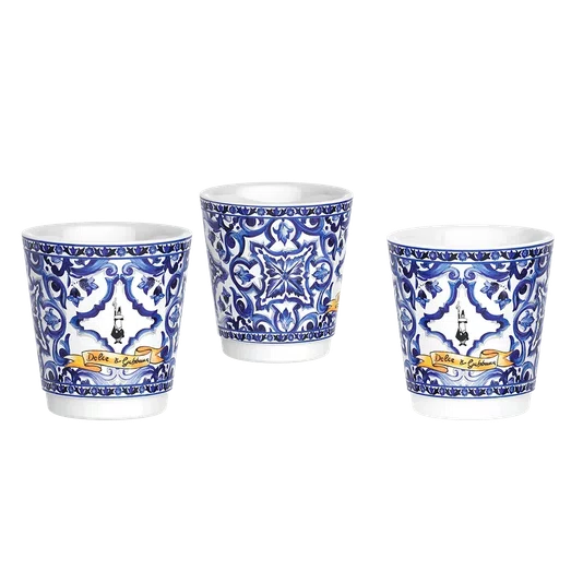 Kit Cafeteira Italiana Moka 3 Xíc Dolce & Gabbana Blu - Bialetti