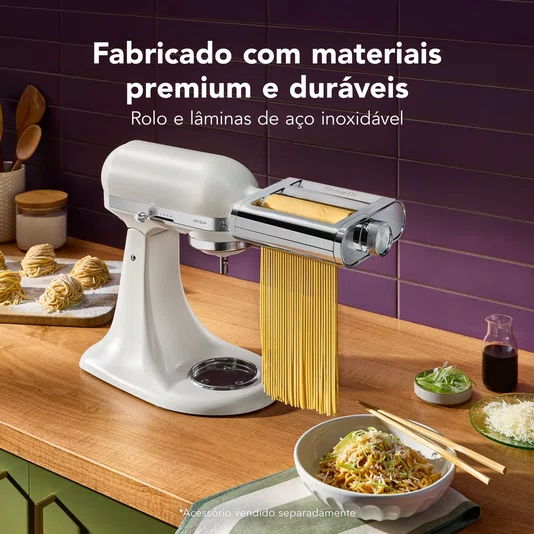 Set Rolos para Massas 3 em 1 Metálico - Kitchenaid