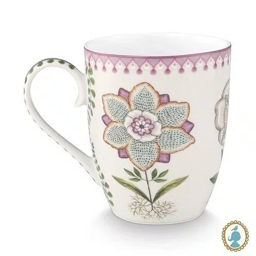 Set Caneca Chá 3 Peças Lily & Lotus Off White - Pip Studio