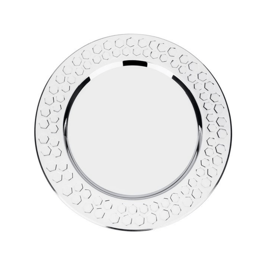 Sousplat em Aço Inox 33cm James F 6 Peças