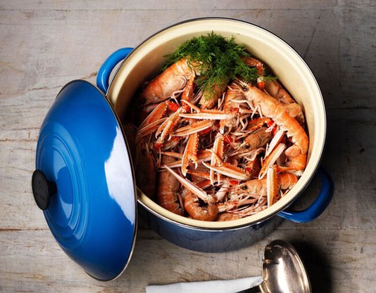 Panela Stock pot 22cm Azul Marseille 7.3L - Le Creuset