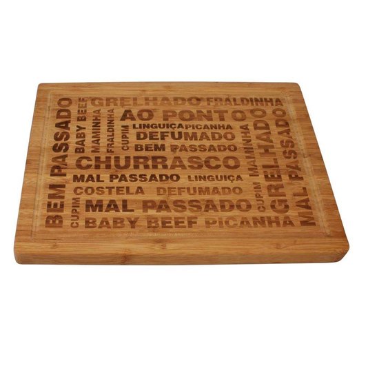 Tábua para corte em bambu 39x29x1,8cm - Dynasty