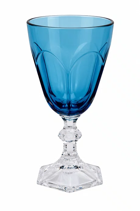 Taça Acrilico Base Transparente Azul 8,5x8,5x18cm - Entrecasa