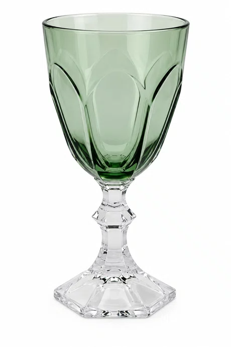 Taça Acrilico Base Transparente Verde 8,5x8,5x18cm - Entrecasa