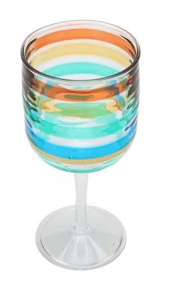 Taça Acrílico Detalhes Degrade 473ml - Entrecasa