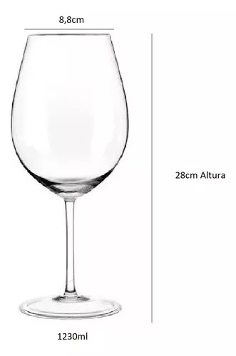 Taça de Cristal para Vinho Petrus 1230ml 2 Peças - Strauss