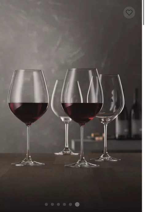 Tacas Salute Cristal Vinho Bordeaux 4 Pecas