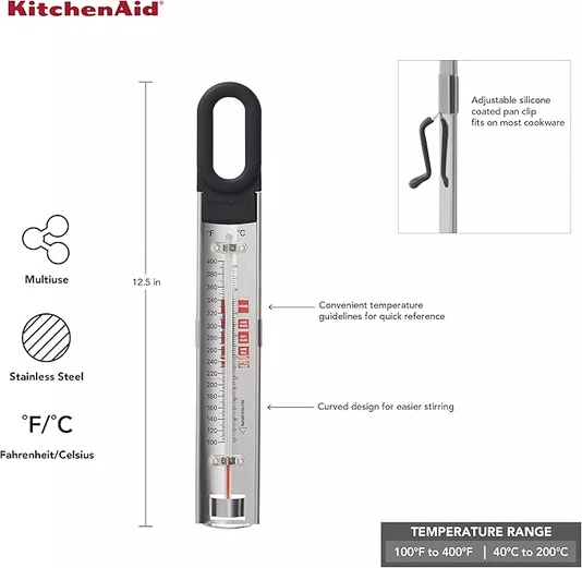 Termômetro Curvo para Doces e Frituras - Kitchenaid