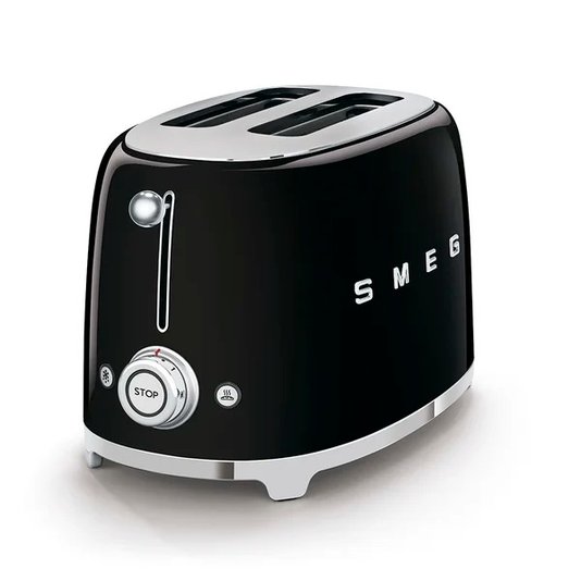 Torradeira 2 Fatias Anni 50, Preto, 220v - Tsf01blbr - Smeg