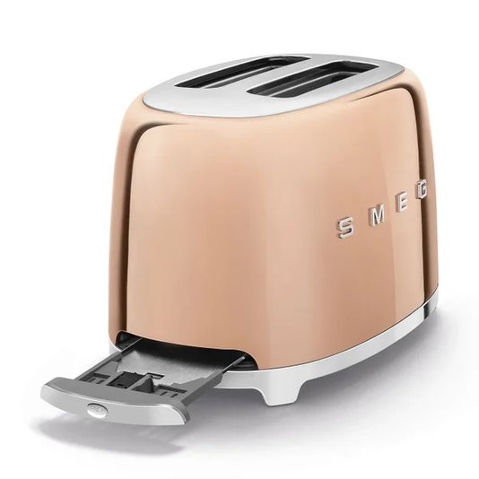 Torradeira 2 Fatias Anni 50, Rose Gold, 220v - Smeg
