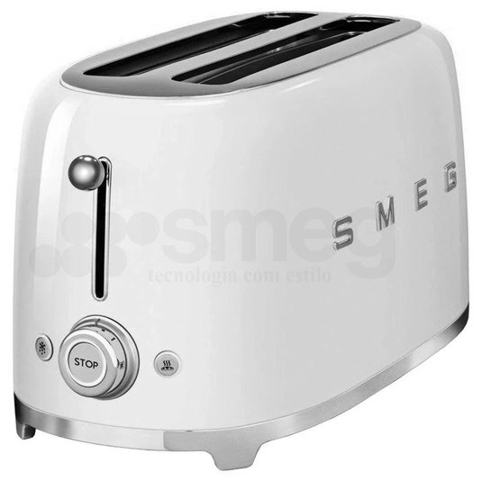 Torradeira 4 Fatias Branca 220v - Smeg