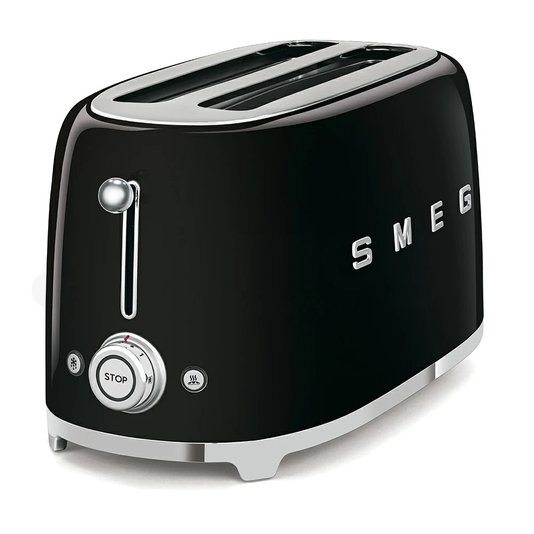 Torradeira 4 Fatias Preta 220v - Smeg