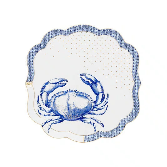 Travessa 24 Quadrada Crab Branco - Royal Yerseke - Pip Studio