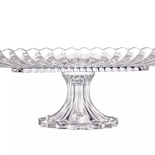 Travessa de Cristal com Pé Retangular Geneva 30cm X 16,5cm X 12cm - Wolff