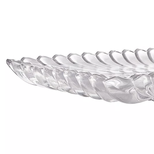 Travessa de Cristal com Pé Retangular Geneva 30cm X 16,5cm X 12cm - Wolff