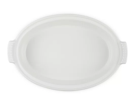 Travessa Oval com Tampa 36cm Heritage Meringue - Le Creuset